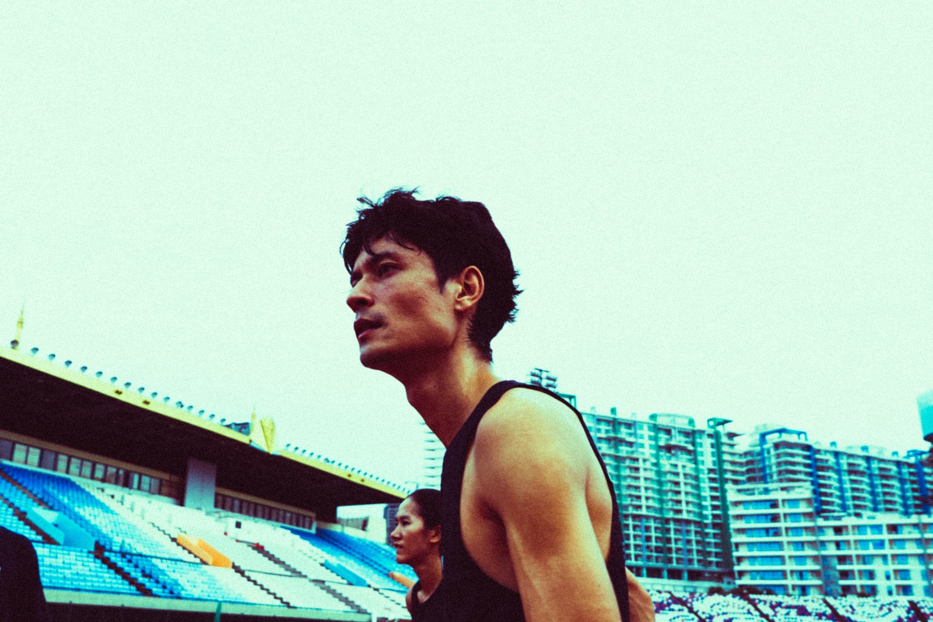 Terence Lai at the stadium
