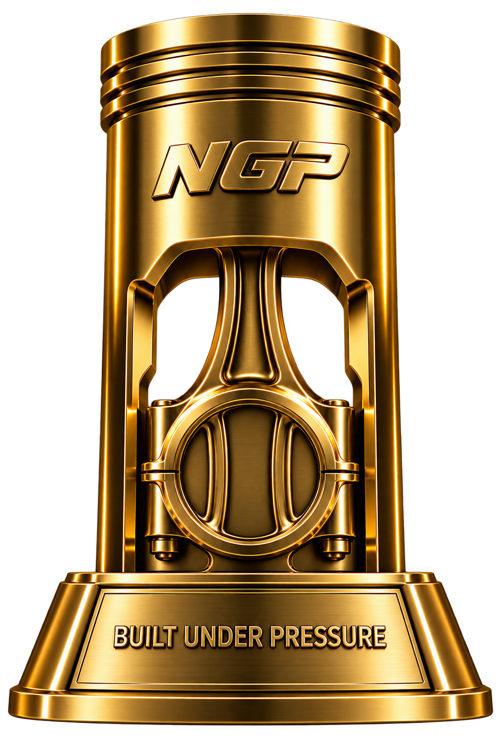Back of the NEAK Grand Prix podium champion trophy