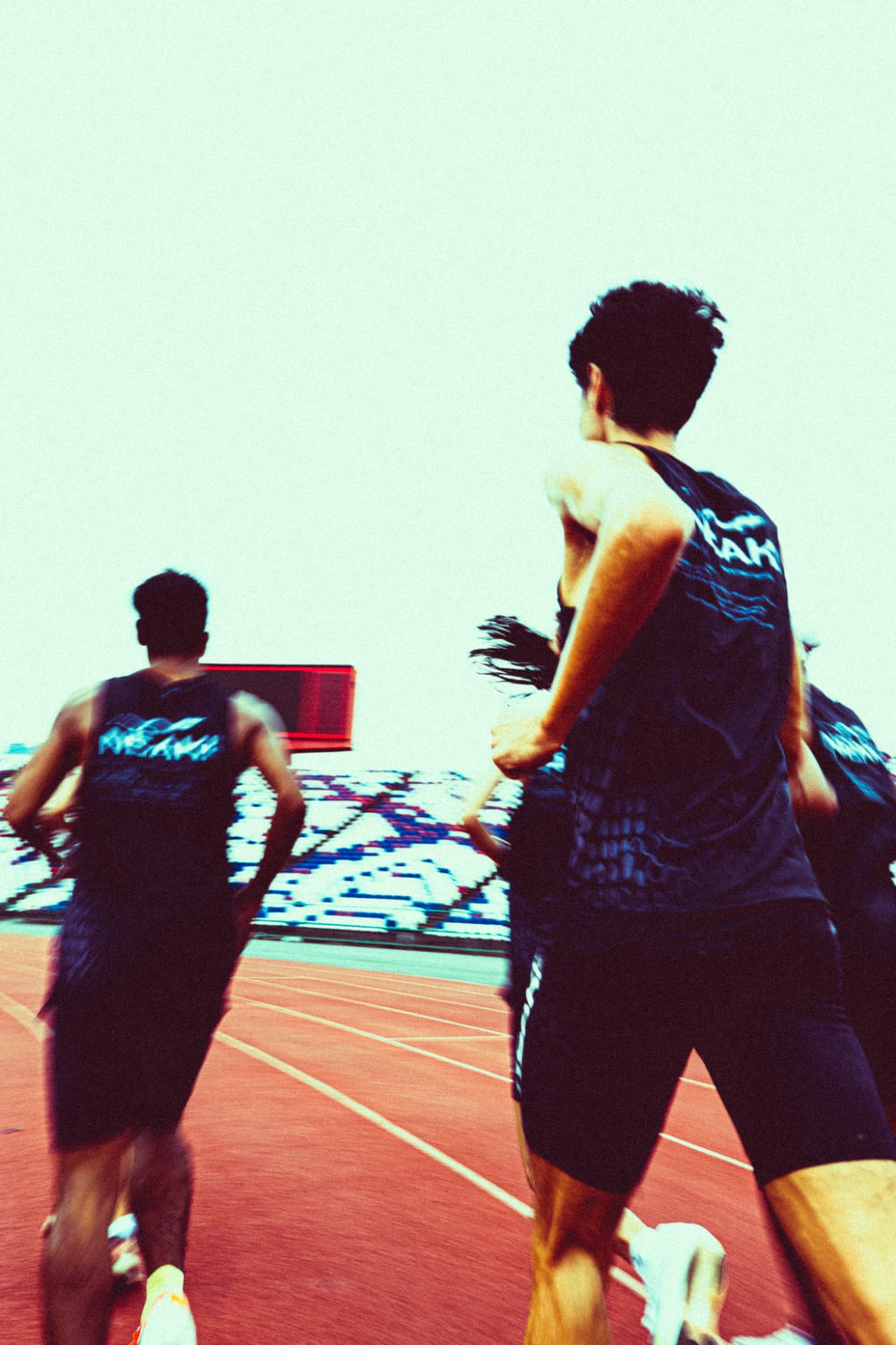 Terence Lai training on the track