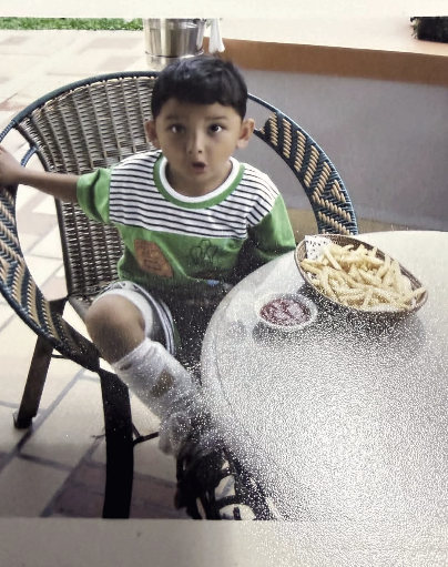 Christopher Chea as a child